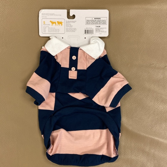 Rugby Shirt by Boots & Barkley Pink/Navy - Small - Picture 6 of 6